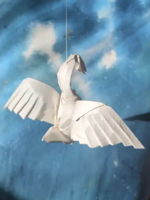 A origami swan