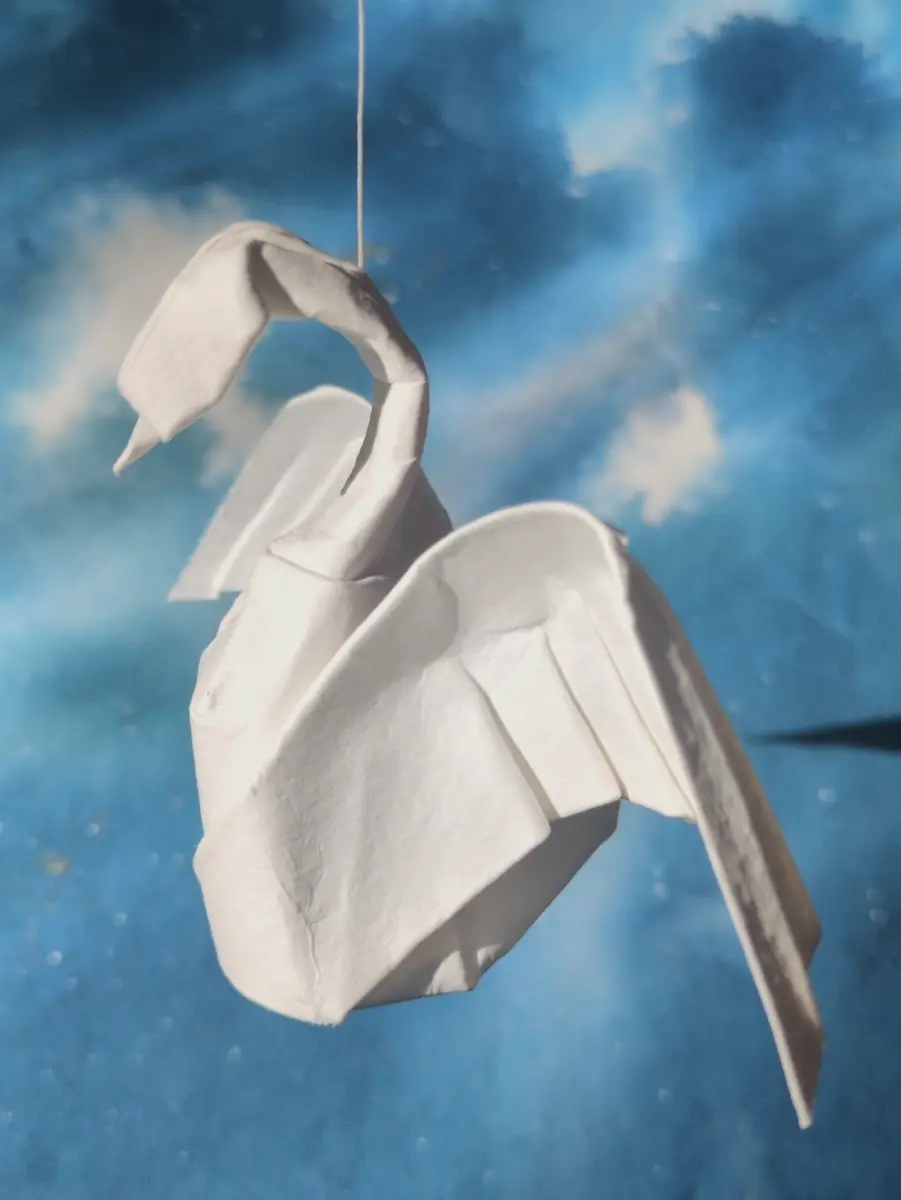 A origami swan