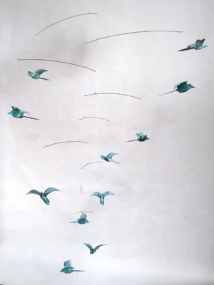 Origami hanging mobile