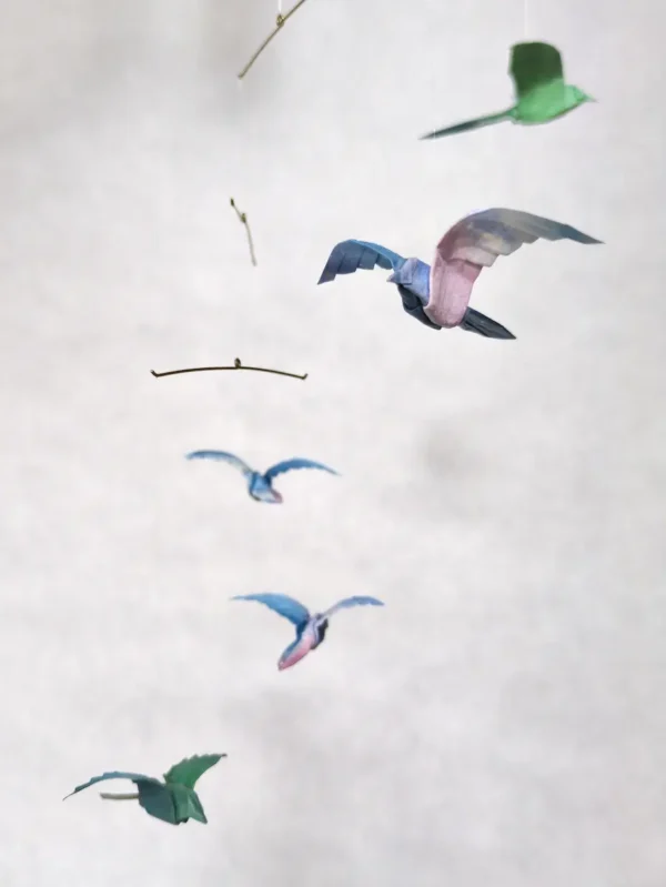 Spring Paper Mobile Spring - Kora Kami - Unique Origami and Hanging Mobiles